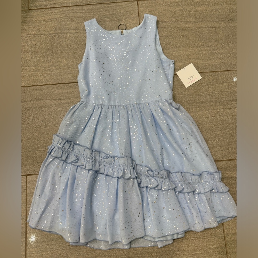 Zoe LTD size 12 light blue and silver party dress. NWT